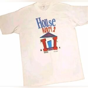 1992 House Party 2 Movie Promo Kid N Play Hip Hop T Shirt Mens 4XL USA Vintage